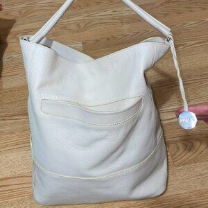 White Leather Furla Purse
